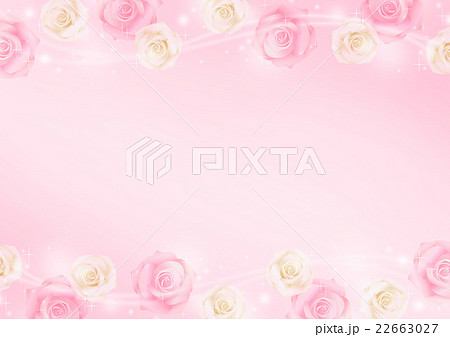 バラの背景 ふんわり流線ピンク のイラスト素材