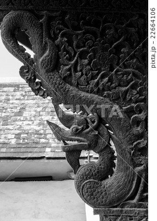 naga statue at Wat Prathat Lampang Luang Temple naga statue at Wat Prathat Lampang Luang Temple 22664106