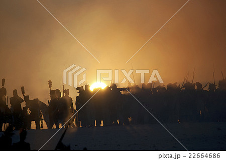 Warrior silhouettes, Battle of Austerlitz Warrior silhouettes, Battle of Austerlitz 22664686