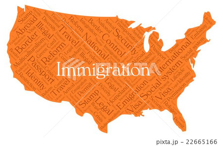 United States immigration word cloud 22665166
