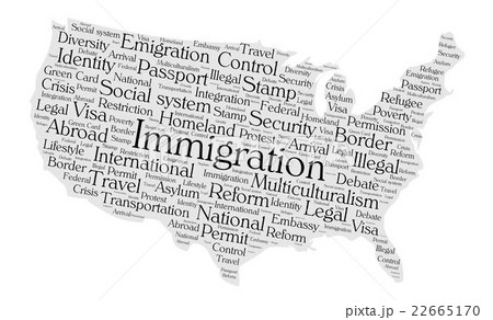 United States immigration word cloud United States immigration word cloud 22665170