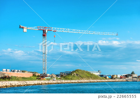Building crane and building Building crane and building 22665555