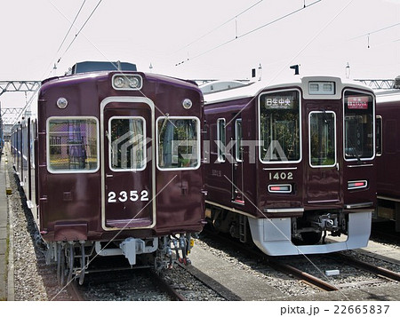 阪急電鉄 2300系 2301f 1300系 1302fの写真素材