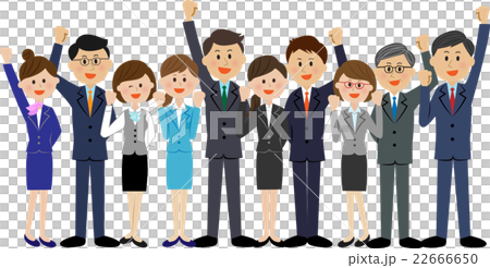 Businessman team guts pose 22666650