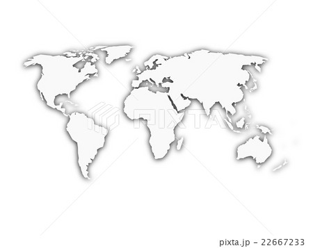 White world map with shadow silhouette 22667233