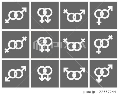 Male and female symbols Male and female symbols 22667244