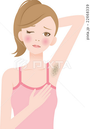 脇　脱毛　黒ずみ 22668339