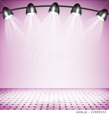 Illuminated empty concert stage Illuminated empty concert stage 22669232