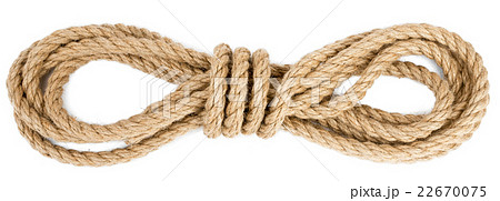 Ship rope isolated on white background 22670075