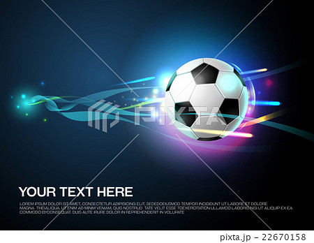 football shoot with sparkling light background football shoot with sparkling light background 22670158