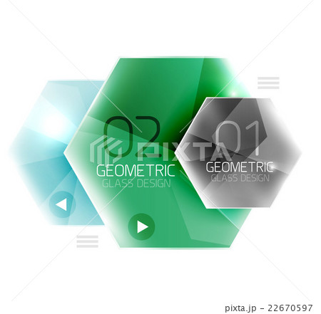 Glass color hexagons Glass color hexagons 22670597