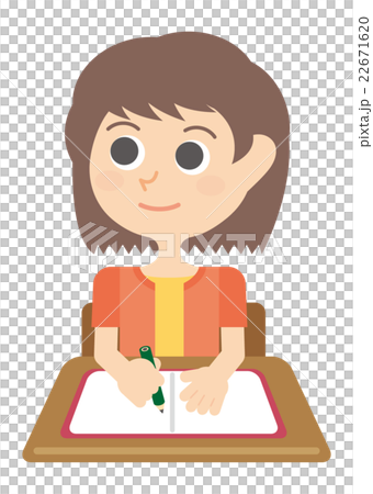 夏天研討會私立學校私人衣裳女學生例證 22671620