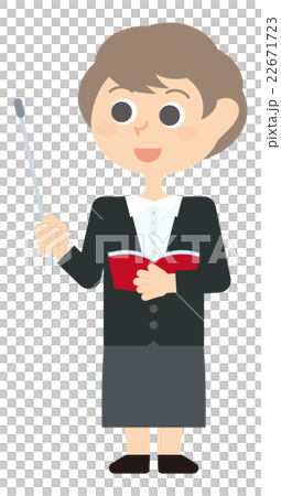 夏天研討會補習班學校衣服女性講師例證 22671723