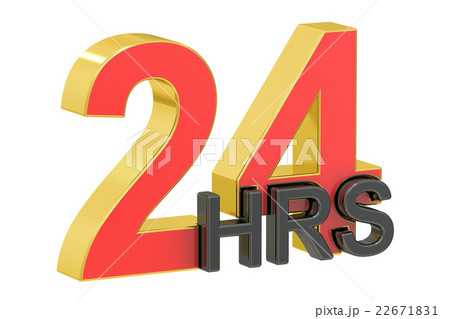 24hrs concept, 3D rendering 24hrs concept, 3D rendering 22671831