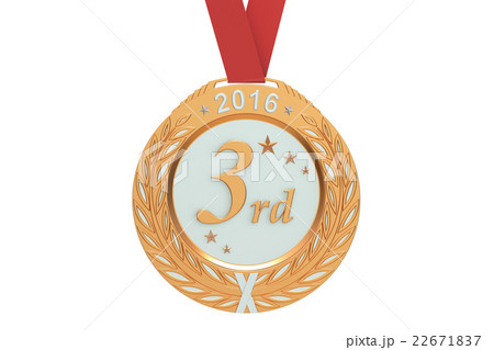 Bronze medal 2016, 3D rendering 22671837