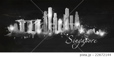 Silhouette chalk Singapore 22672144