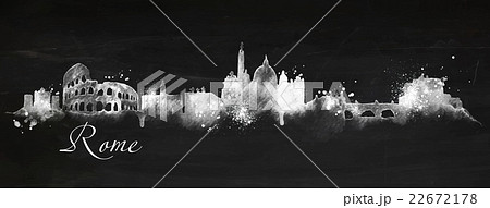 Silhouette chalk Rome Silhouette chalk Rome 22672178