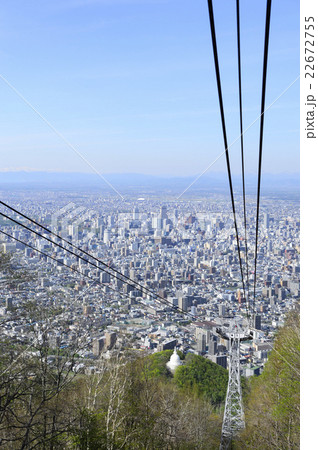 札幌もいわ山 ロープウェイからの景色 22672755