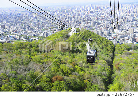札幌もいわ山 ロープウェイからの景色 22672757