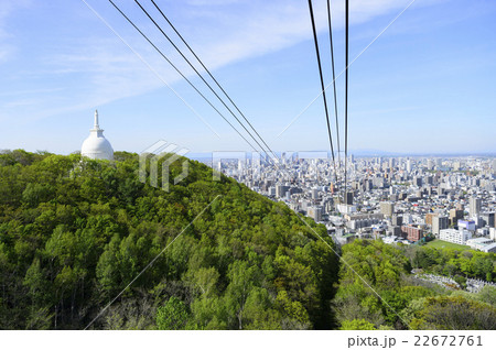 札幌もいわ山 ロープウェイからの景色 札幌もいわ山 ロープウェイからの景色 22672761