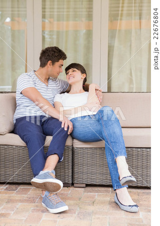 Young couple looking at each other Young couple looking at each other 22676804
