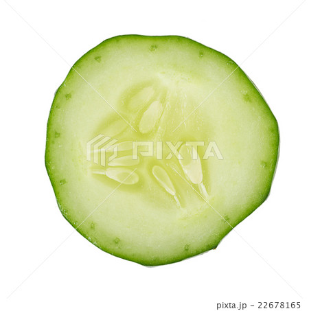 Cucumber on white background 22678165