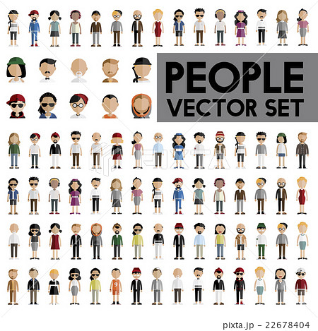 Diversity Community People Flat Design Icons Concept Diversity Community People Flat Design Icons Concept 22678404
