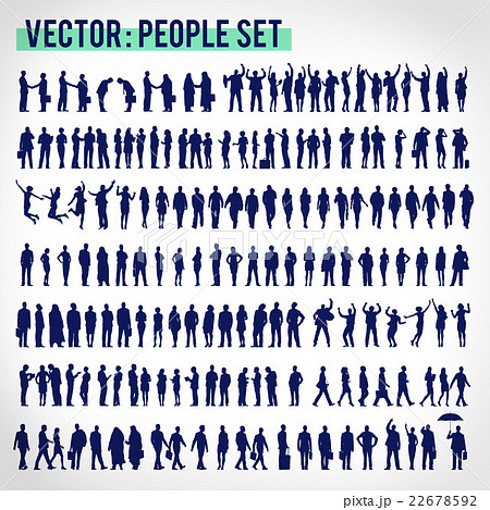 Vector Business People Corporate Company Concept Vector Business People Corporate Company Concept 22678592