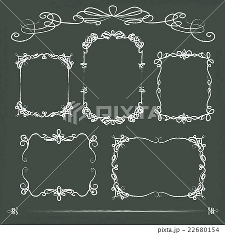 フレーム 黒板のイラスト素材 22680154 Pixta