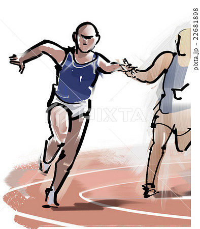 リレーのイラスト素材