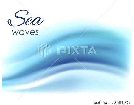 Beautiful blue background of stylized waves 22681937
