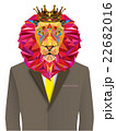 Lion man in geometric pattern 22682016