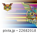Low polygon Owl head in geometric pattern 22682018