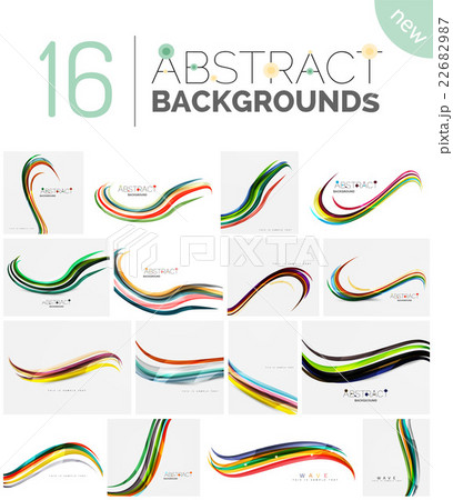 Pack of vector abstract backgrounds 22682987