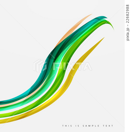 Color stripes with shiny light effects, wave line 22682988