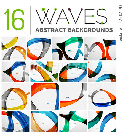 Set of smooth abstract backgrounds 22682993
