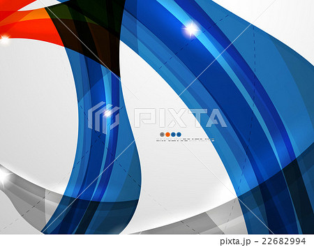 Smooth wave line abstract background 22682994