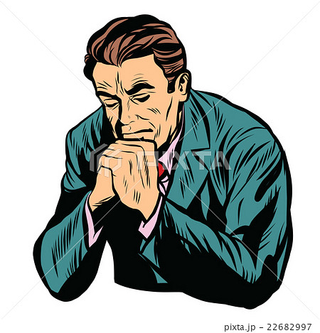 Man praying religion faith white background 22682997
