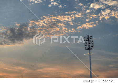 spotlight and orage cloudy sky spotlight and orage cloudy sky 22684421