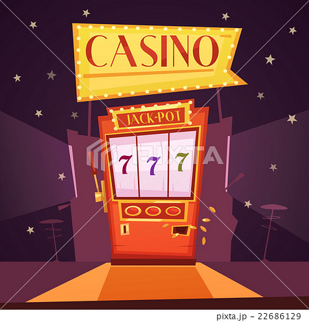 Casino Retro Cartoon Illustration 22686129