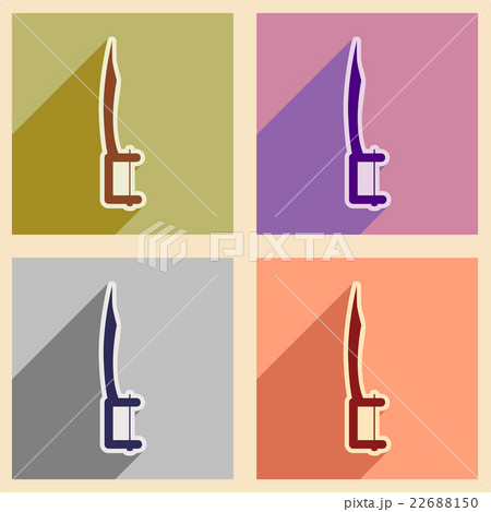 Icons of dental Instruments in flat style 22688150