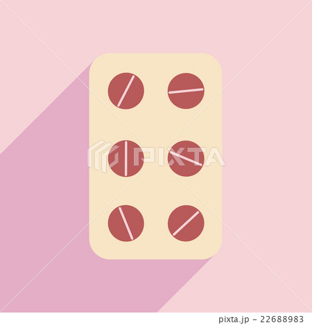 Flat with shadow icon and pharmaceutical product Flat with shadow icon and pharmaceutical product 22688983
