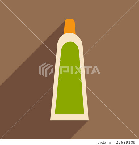 Flat with shadow icon and application Shave Cream Flat with shadow icon and application Shave Cream 22689109