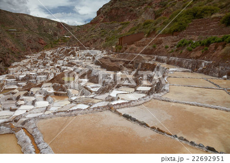 Salina de Maras near Cuzco in Sacred Valley Peru Salina de Maras near Cuzco in Sacred Valley Peru 22692951