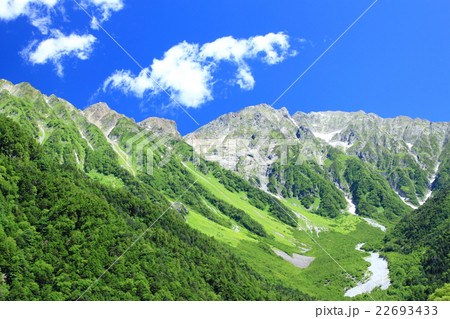 快晴の岳沢 22693433