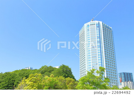 【東京】高層ビルと青空 【東京】高層ビルと青空 22694492