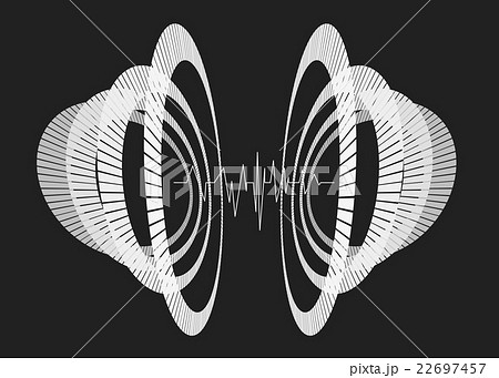 Abstract repeated monochrome circles in 22697457
