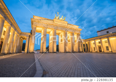 Brandenburg Gate in Berlin Germany at night 22698135