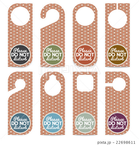 Set Of Door Hanger Please Do Not Disturb. Set Of Door Hanger Please Do Not Disturb. 22698611