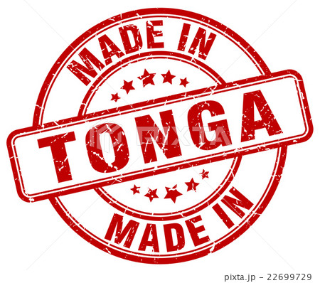 made in Tonga red grunge round stamp made in Tonga red grunge round stamp 22699729